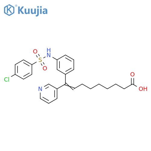 8-Nonenoic acid,9-[3-[[(4-chlorophenyl)sulfonyl]amino]phenyl]-9-(3-pyridinyl)- structure