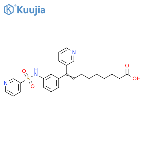 8-Nonenoic acid, 9-(3-pyridinyl)-9-[3-[(3-pyridinylsulfonyl)amino]phenyl]- structure