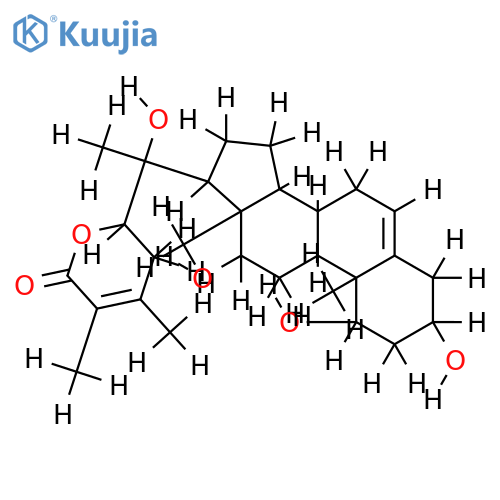 (20R,22R)-1alpha,3beta,12beta,20-tetrahydroxy-witha-5,24-dienolide structure