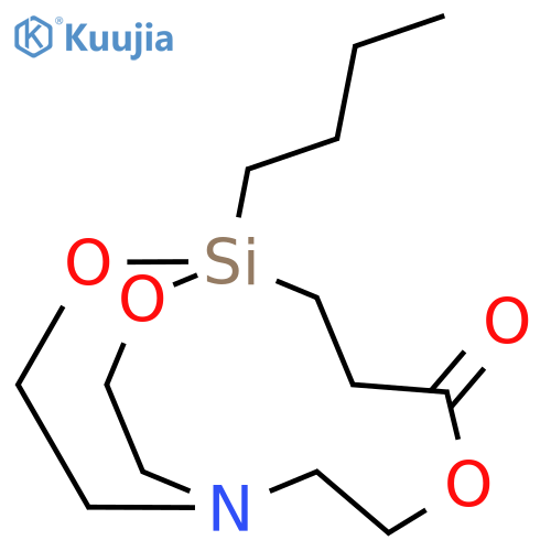 4,9,14-Trioxa-1-aza-8-silabicyclo[6.3.3]tetradecan-5-one, 8-butyl- structure