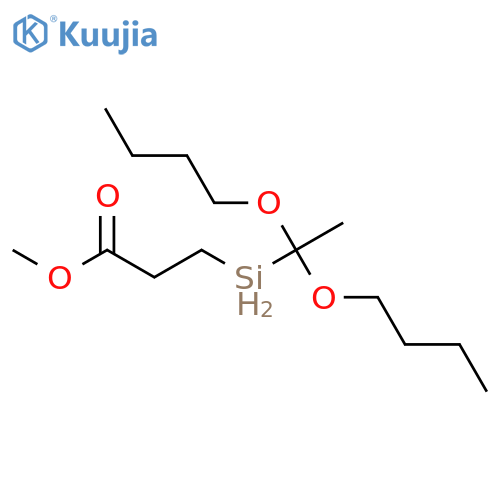 Propanoic acid, 3-(dibutoxyethylsilyl)-, methyl ester structure