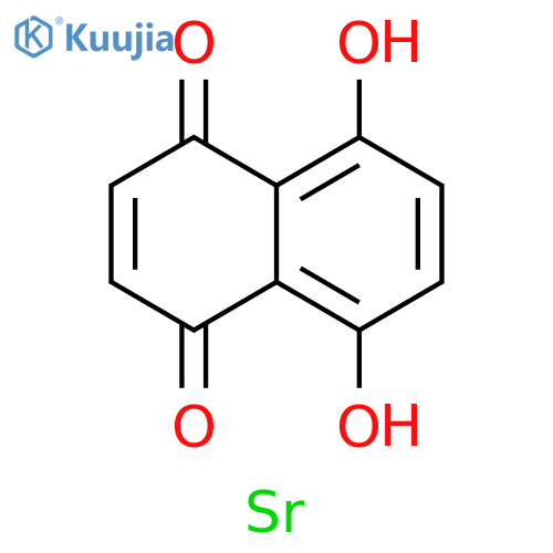 1,4-Naphthalenedione, 5,8-dihydroxy-, strontium salt (1:1) structure