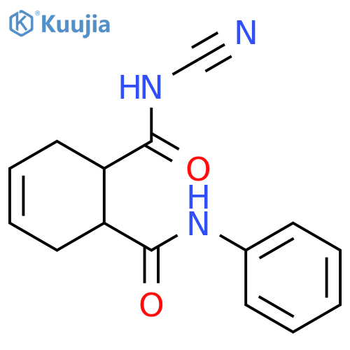 4-Cyclohexene-1,2-dicarboxamide, N-cyano-N'-phenyl- structure