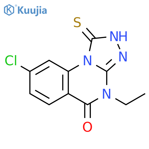 [1,2,4]Triazolo[4,3-a]quinazolin-5(1H)-one,8-chloro-4-ethyl-2,4-dihydro-1-thioxo- structure
