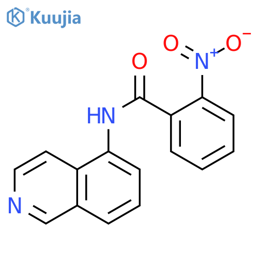 Benzamide, N-5-isoquinolinyl-2-nitro- structure