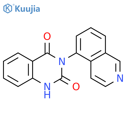 2,4(1H,3H)-Quinazolinedione, 3-(5-isoquinolinyl)- structure