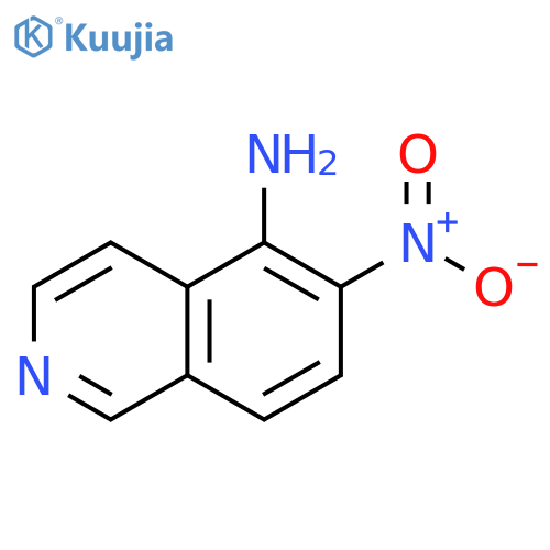 5-Isoquinolinamine, 6-nitro- structure