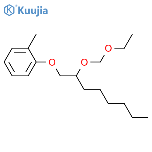 Benzene, 1-[[2-(ethoxymethoxy)octyl]oxy]-2-methyl- structure