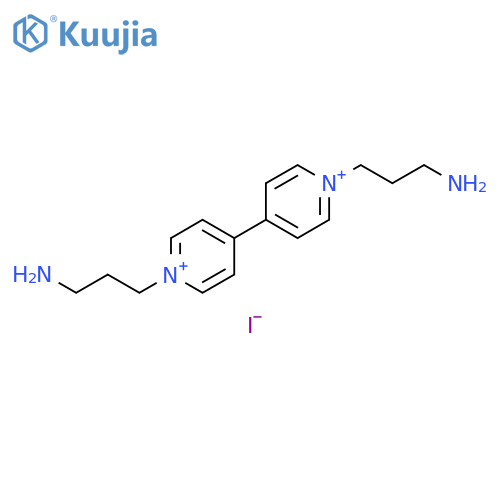 4,4'-Bipyridinium, 1,1'-bis(3-aminopropyl)-, diiodide structure