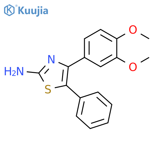 4-(3,4-Dimethoxyphenyl)-5-Phenylthiazol-2-Amine structure