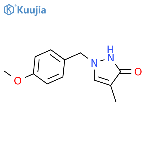 3H-Pyrazol-3-one, 1,2-dihydro-1-[(4-methoxyphenyl)methyl]-4-methyl- structure