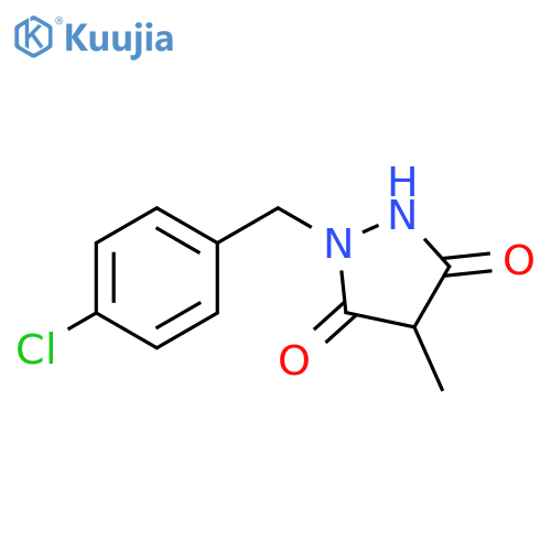 3,5-Pyrazolidinedione, 1-[(4-chlorophenyl)methyl]-4-methyl- structure