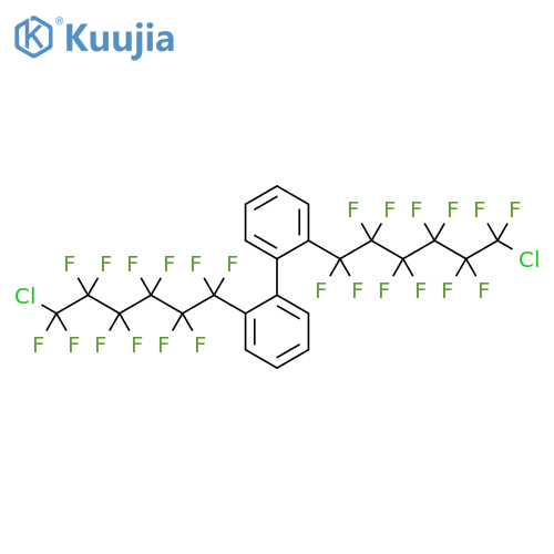 1,1'-Biphenyl, 2,2'-bis(6-chloro-1,1,2,2,3,3,4,4,5,5,6,6-dodecafluorohexyl)- structure