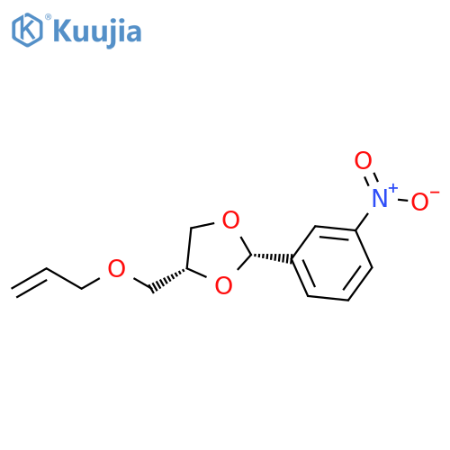 1,3-Dioxolane, 2-(3-nitrophenyl)-4-[(2-propenyloxy)methyl]-, cis- structure