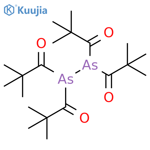 Diarsine, tetrakis(2,2-dimethyl-1-oxopropyl)- structure