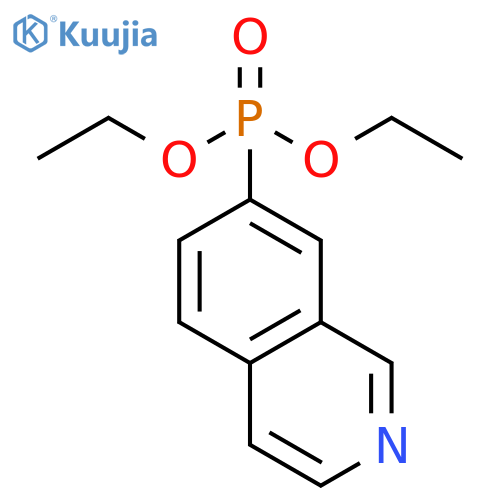 Phosphonic acid, 7-isoquinolinyl-, diethyl ester structure