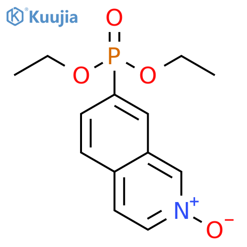 Phosphonic acid, (2-oxido-7-isoquinolinyl)-, diethyl ester structure