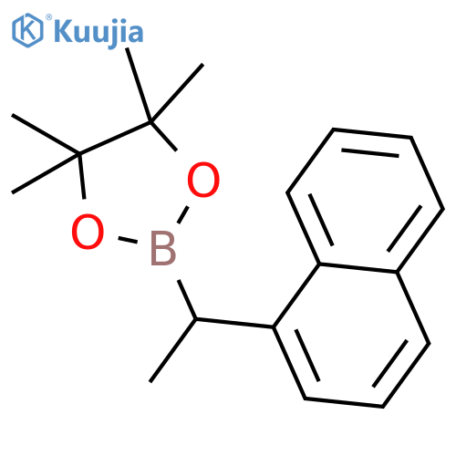 4,4,5,5-tetramethyl-2-(1-(naphthalen-1-yl)ethyl)-1,3,2-dioxaborolane structure