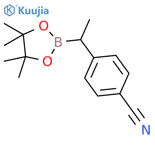 Benzonitrile, 4-[1-(4,4,5,5-tetramethyl-1,3,2-dioxaborolan-2-yl)ethyl]- structure