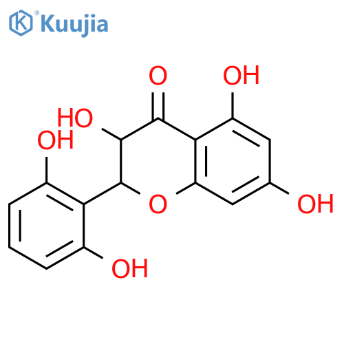 2-(2,6-Dihydroxyphenyl)-3,5,7-trihydroxy-2,3-dihydrochromen-4-one structure