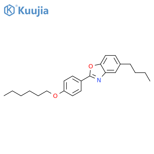 Benzoxazole, 5-butyl-2-[4-(hexyloxy)phenyl]- structure