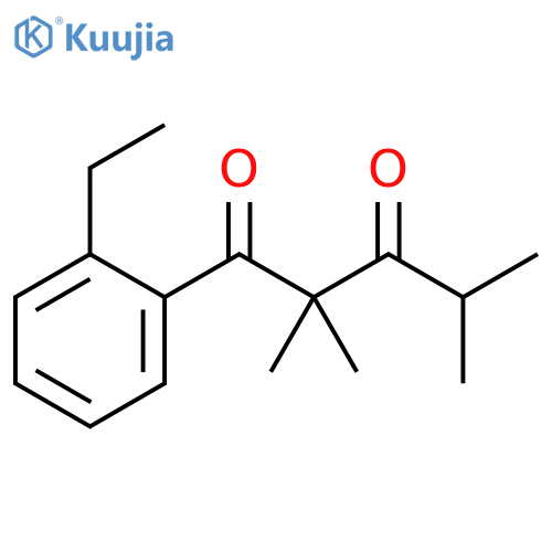 1,3-Pentanedione, 1-(2-ethylphenyl)-2,2,4-trimethyl- structure