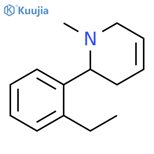Pyridine, 2-(2-ethylphenyl)-1,2,3,6-tetrahydro-1-methyl- structure