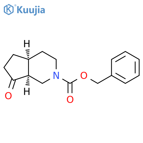 benzyl cis-7-oxo-octahydro-1H-cyclopenta[c]pyridine-2-carboxylate structure