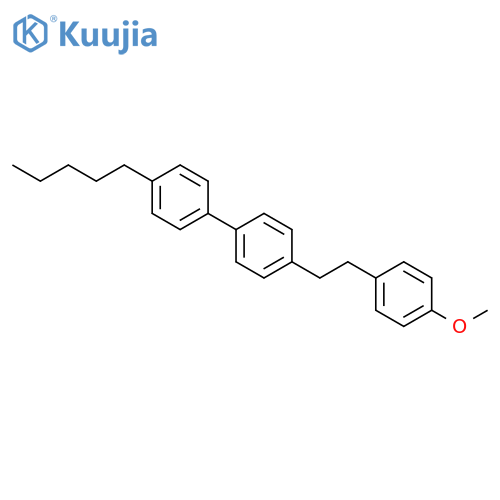 1,1'-Biphenyl, 4-[2-(4-methoxyphenyl)ethyl]-4'-pentyl- structure