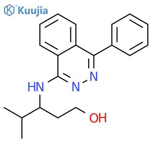 1-Pentanol, 4-methyl-3-[(4-phenyl-1-phthalazinyl)amino]- structure