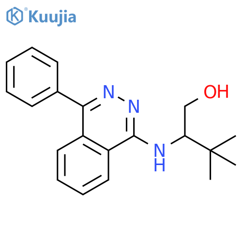 1-Butanol, 3,3-dimethyl-2-[(4-phenyl-1-phthalazinyl)amino]- structure