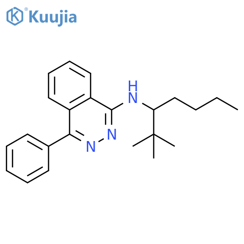 1-Phthalazinamine, N-[1-(1,1-dimethylethyl)pentyl]-4-phenyl- structure