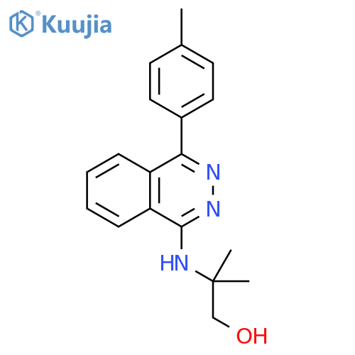 1-Propanol, 2-methyl-2-[[4-(4-methylphenyl)-1-phthalazinyl]amino]- structure