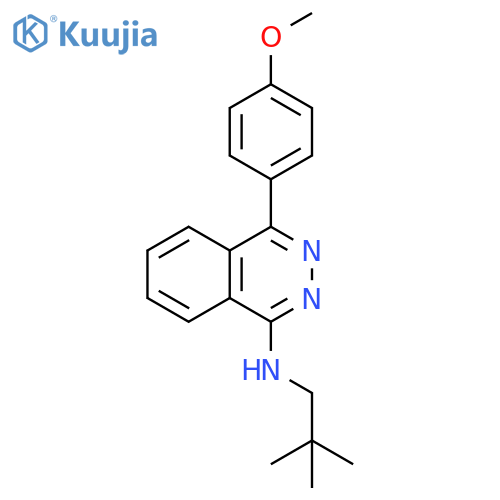 1-Phthalazinamine, N-(2,2-dimethylpropyl)-4-(4-methoxyphenyl)- structure