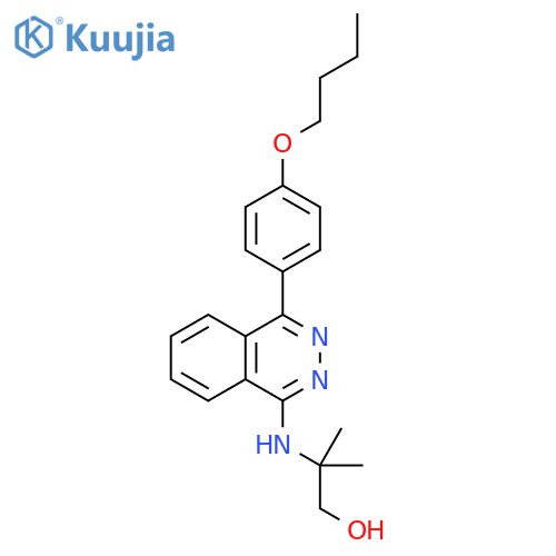 1-Propanol, 2-[[4-(4-butoxyphenyl)-1-phthalazinyl]amino]-2-methyl- structure