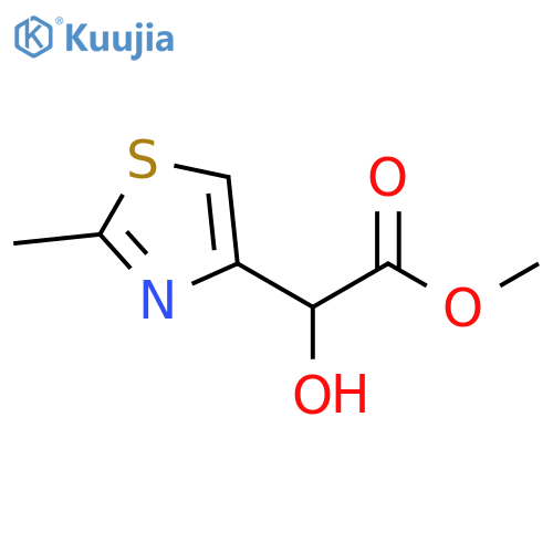 methyl 2-hydroxy-2-(2-methyl-1,3-thiazol-4-yl)acetate structure