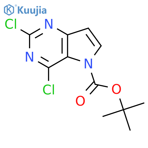 Tert-butyl 2,4-dichloro-5H-pyrrolo[3,2-d]pyrimidine-5-carboxylate structure
