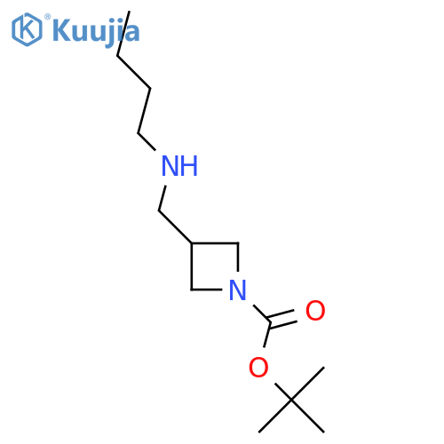 Tert-butyl 3-((butylamino)methyl)azetidine-1-carboxylate structure