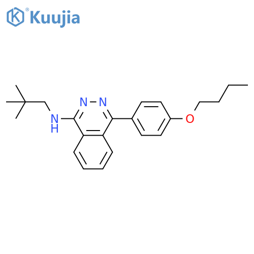 1-Phthalazinamine, 4-(4-butoxyphenyl)-N-(2,2-dimethylpropyl)- structure