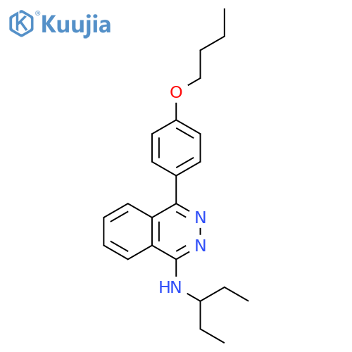 1-Phthalazinamine, 4-(4-butoxyphenyl)-N-(1-ethylpropyl)- structure