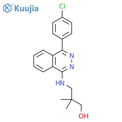 1-Propanol, 3-[[4-(4-chlorophenyl)-1-phthalazinyl]amino]-2,2-dimethyl- structure