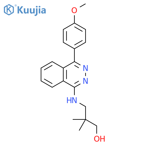 1-Propanol, 3-[[4-(4-methoxyphenyl)-1-phthalazinyl]amino]-2,2-dimethyl- structure