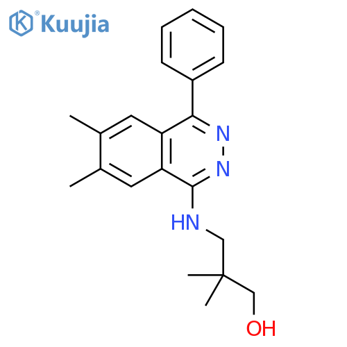 1-Propanol,3-[(6,7-dimethyl-4-phenyl-1-phthalazinyl)amino]-2,2-dimethyl- structure