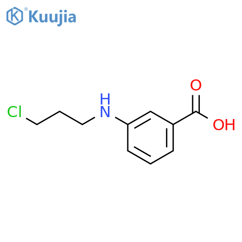 Benzoic acid, 3-[(3-chloropropyl)amino]- structure