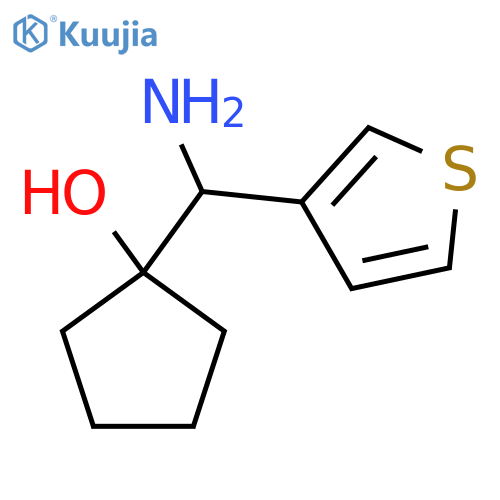 1-amino(thiophen-3-yl)methylcyclopentan-1-ol structure