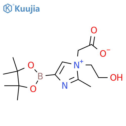 N-(2-Acetoxyethyl)-2-methylimidazole-4-boronic acid pinacol ester structure