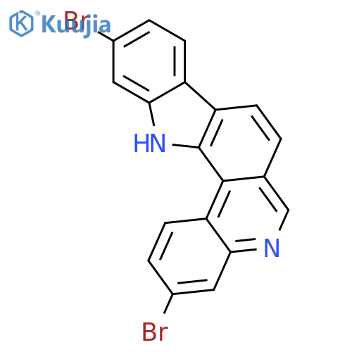 3,11-dibromo-13H-indolo[3,2-k]phenanthridine structure