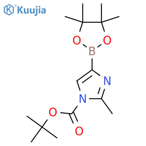 Tert-Butyl 2-methyl-4-(4,4,5,5-tetramethyl-1,3,2-dioxaborolan-2-yl)-1H-imidazole-1-carboxylate structure