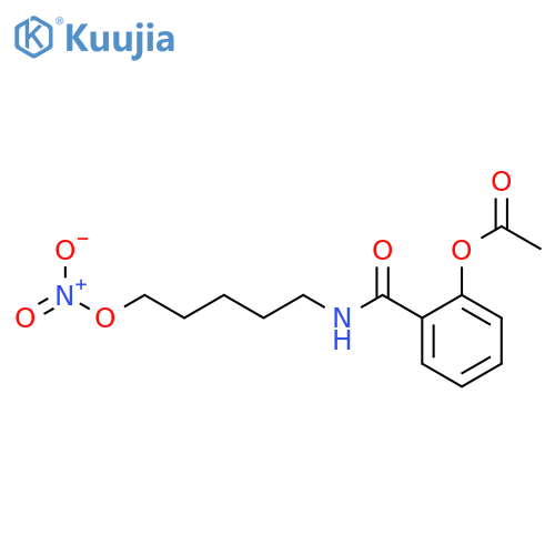 Benzamide, 2-(acetyloxy)-N-[5-(nitrooxy)pentyl]- structure