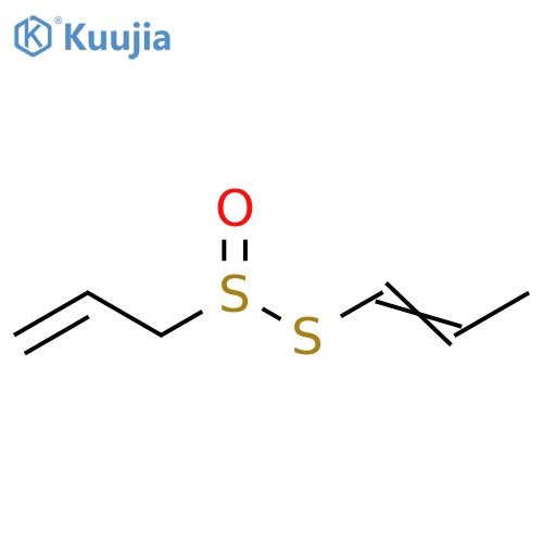 2-Propene-1-sulfinothioic acid, S-1-propenyl ester structure